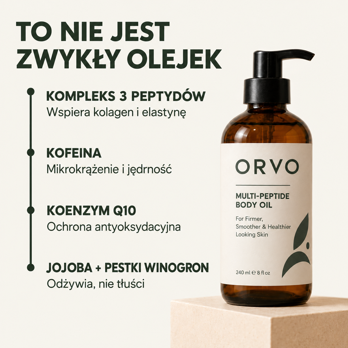 Ujędrniający olejek z peptydami – 240 ml