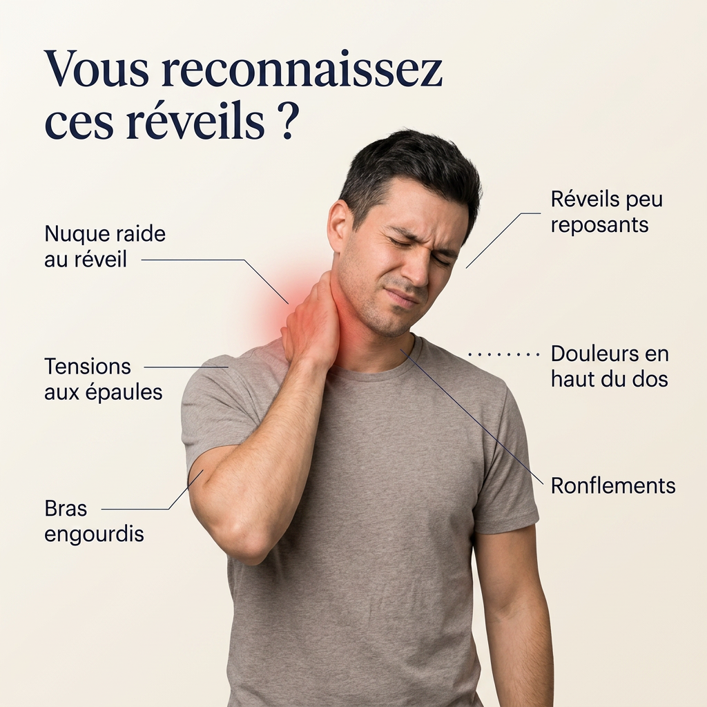ORVO — Oreiller cervical ergonomique à mémoire de forme