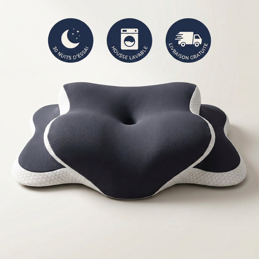 ORVO — Oreiller cervical ergonomique à mémoire de forme